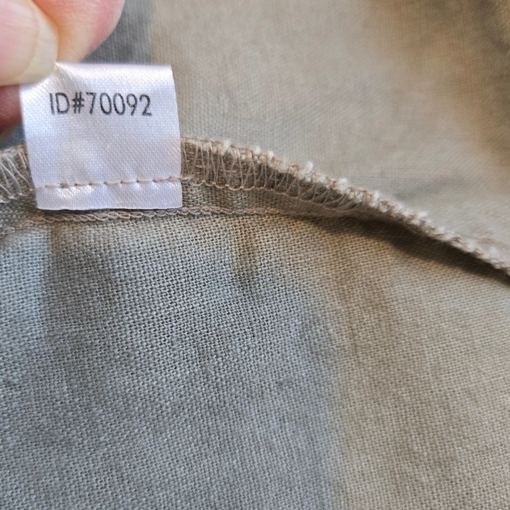 Loft Size 6 Linen‎ Blend Skirt Taupe Career Casual Metalliccore Futuristicore - Picture 7 of 7